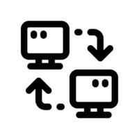 conexão ícone. linha ícone para seu local na rede Internet, móvel, apresentação, e logotipo Projeto. vetor