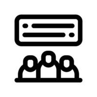 equipe ícone. linha ícone para seu local na rede Internet, móvel, apresentação, e logotipo Projeto. vetor