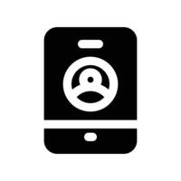 Smartphone ícone. glifo ícone para seu local na rede Internet, móvel, apresentação, e logotipo Projeto. vetor