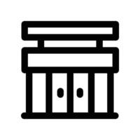 supermercado ícone. linha ícone para seu local na rede Internet, móvel, apresentação, e logotipo Projeto. vetor