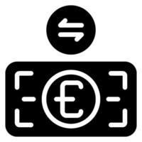 ícone de símbolo de transferência de dinheiro vetor