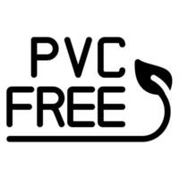 PVC livre glifo ícone vetor