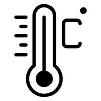 ícone de glifo celsius vetor