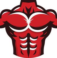 uma muscular homem logotipo vetor