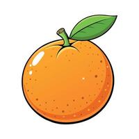 laranja desenho animado ilustração plano estilo obra de arte conceito vetor