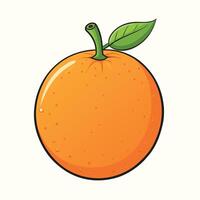 laranja desenho animado ilustração plano estilo obra de arte conceito vetor