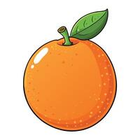 laranja desenho animado ilustração plano estilo obra de arte conceito vetor