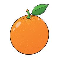 laranja desenho animado ilustração plano estilo obra de arte conceito vetor