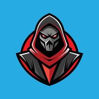 assassino mascote logotipo Projeto ninja mascote logotipo vetor