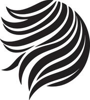 cabelo logotipo simples esboço arte silhueta vetor