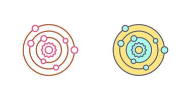 design de ícone do sistema solar vetor