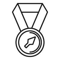 esboço ícone do prêmio medalha vetor