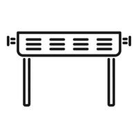 esboço ícone do uma churrasco grade vetor