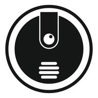 Preto e branco gráfico do conduziu lâmpada ícone vetor