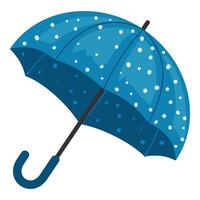 azul polca ponto guarda-chuva ilustração vetor