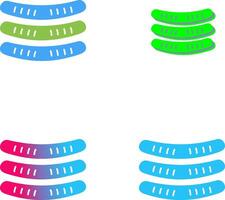 salsichas ícone Projeto vetor