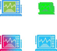 ekg monitor ícone Projeto vetor