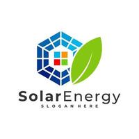 modelo de vetor de logotipo solar da natureza, conceitos de design de logotipo de energia solar criativa