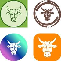 design de ícone de vaca vetor