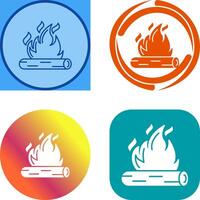 design de ícone de fogueira vetor