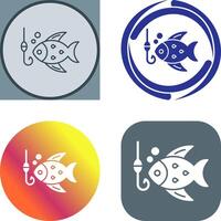 design de ícone de pesca vetor