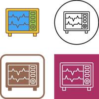 coração taxa monitor ícone Projeto vetor