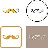 design de ícone de bigode vetor