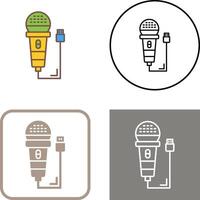 design de ícone de microfone vetor