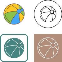 design de ícone de bola de praia vetor