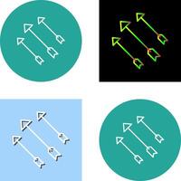 único Setas; flechas ícone Projeto vetor