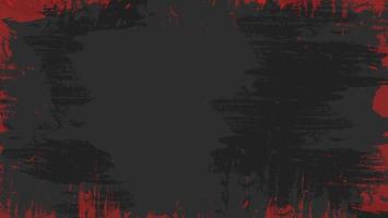 arranhão abstrato preto fundo cinza com desenho de moldura grunge respingo vermelho vetor