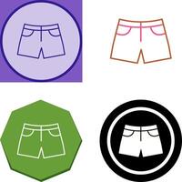 design de ícone de shorts vetor