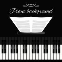 Fundo do teclado de piano vetor