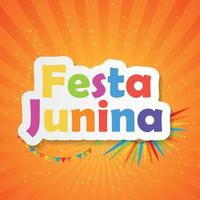 ilustração em vetor fundo festa junina