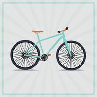 ilustrador vetorial de fundo de bicicleta retrô vetor