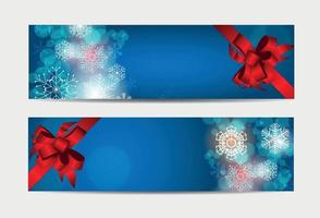 Flocos de neve de Natal, site da Web banner e cartão de fundo ilustração vetorial eps10 vetor
