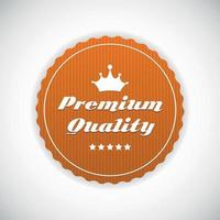 ilustração vetorial de rótulo de qualidade premium vetor