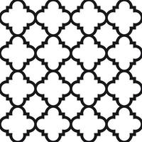 textura marroquina abstrata. pode ser usado o contorno para impressão, artesanato e outro design. modelo de plano de fundo padrão sem emenda. ilustração vetorial vetor