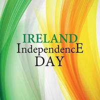 ilustração em vetor fundo dia da independência da irlanda