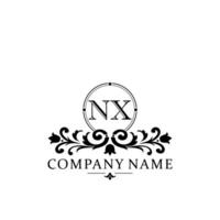 inicial carta nx simples e elegante monograma Projeto modelo logotipo vetor