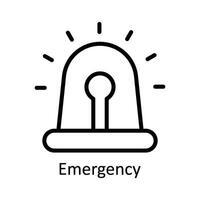 emergência vetor esboço ícone Projeto ilustração. cyber segurança símbolo em branco fundo eps 10 Arquivo
