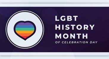 nacional lgbt história mês celebração vetor Projeto ilustração para fundo, poster, bandeira, anúncio, cumprimento cartão