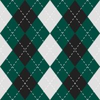 argyle vetor padronizar. argyle padronizar. verde e Preto argyle padronizar. desatado geométrico padronizar para roupas, invólucro papel, pano de fundo, fundo, presente cartão, suéter.