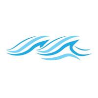 água onda logotipo, oceano onda simples projeto, vetor símbolo ilustração modelo
