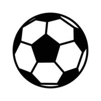 modelo de design de vetor de ícone de bola de futebol em fundo branco