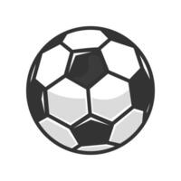 modelo de design de vetor de ícone de bola de futebol em fundo branco