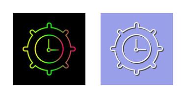 ícone de vetor de configurações de tempo