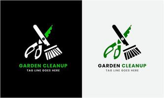 jardineiro verde árvore folha logotipo Projeto ícone amostra gramado Cuidado, agricultor, gramado serviço vetor