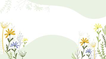 abstrato flor fundo Projeto floral fronteira quadro, Armação vetor
