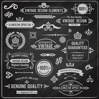 Elementos de design vintage vetor